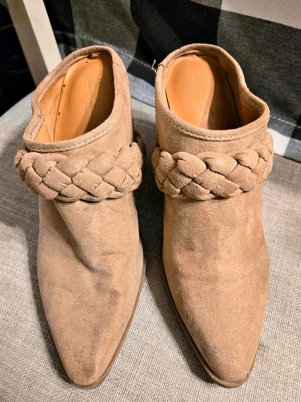 Universal Thread Braided Pointed-Toe Heels in Brown US 71⁄2